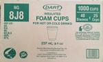  Foam Cups 237 ml 1000